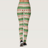 Faux gebreide lelijke kerst Leggings (Achterkant)