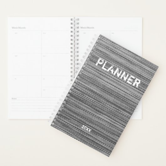 Faux gebreide planner gepersonaliseerd (Display)