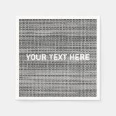 Faux gebreide servetten met aangepaste tekst (Voorkant)