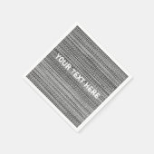 Faux gebreide servetten met aangepaste tekst (Hoek)