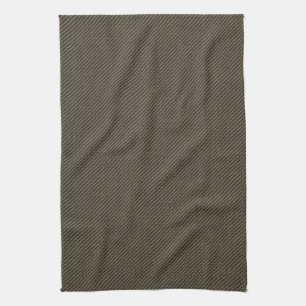Faux Geel Bruin Denim Keuken Handdoek