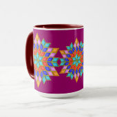 Faux Gemstone Star Quilt Mok (Voorkant links)