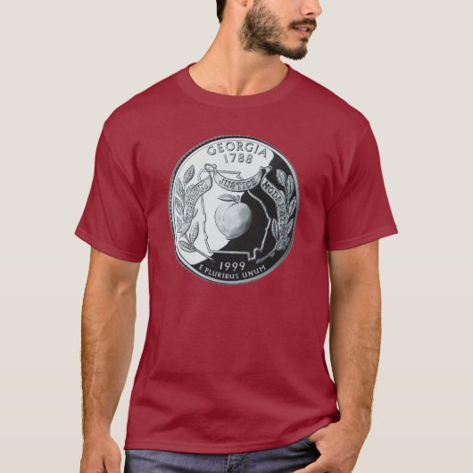 Faux Georgia State Quarter T-shirt (Voorkant)