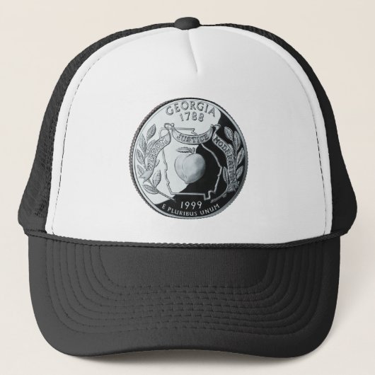 Faux Georgia State Quarter Trucker Pet (Voorkant)