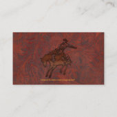 Faux Gereed Leather Westerne stijl 5 Visitekaartje (Achterkant)