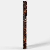 Faux Gereedgemaakt lederen ontwerp Case-Mate iPhone Case (Achterkant / Rechts)