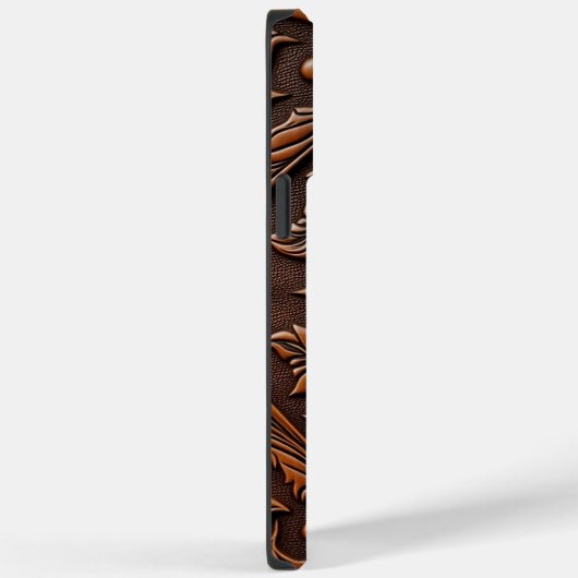 Faux Gereedgemaakt lederen ontwerp Case-Mate iPhone Case (Achterkant / Rechts)