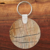 Faux-gerookte boomstammen sleutelhanger (Voorkant)