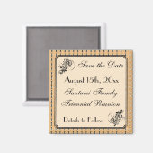 Faux Gezinsreünie Save the Date Magneet (Voorkant / Achterkant)