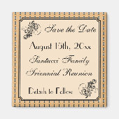 Faux  Gezinsreünie Save the Date Magneet (Voorkant)