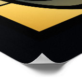 Faux Glas in lood Cat Poster (Hoek)