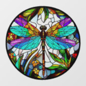 Faux Glas in lood Dragonfly Suncatcher Raamsticker (Vel)