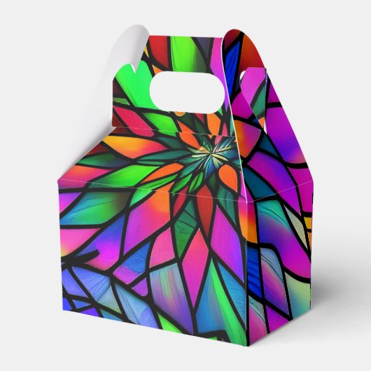 Faux Glas in lood Gable Bedankdoosjes (Achterkant)