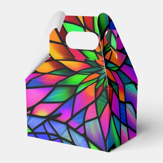 Faux Glas in lood Gable Bedankdoosjes (Voorkant Zijde)