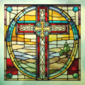 Faux Glas in lood Guitar Window Cling Raamsticker (Vel 3)