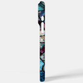 Faux Glas in lood Hart Valentijnsdag Hoesje-Mate Case-Mate iPhone Case (Achterkant / Links)