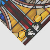 Faux Glas in lood Kerstboom voor Decoupage C Tissuepapier (Detail)