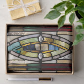 Faux Glas in lood kerstkaars voor decoupage Tissuepapier (Geschenk)