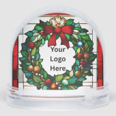 Faux Glas in lood Krans Klantwaardering Sneeuwbol (Achterkant)