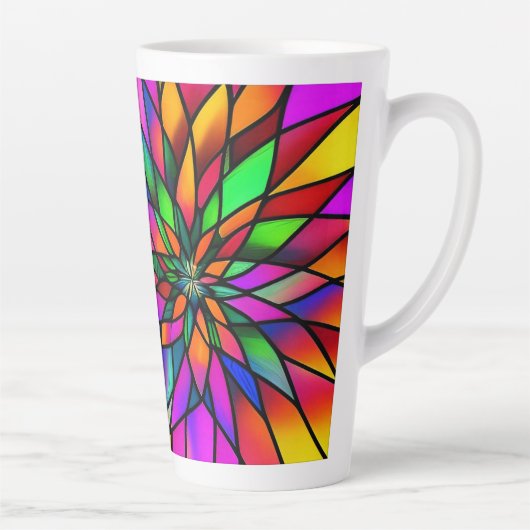 Faux Glas in lood Latte Mok (Rechts)