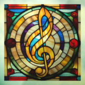 Faux Glas in lood Look Puppy Raamsticker (Vel 3)