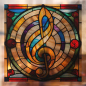 Faux Glas in lood Look Puppy Raamsticker (Vel 2)