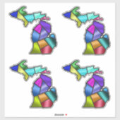 Faux Glas in lood Michigan Mooi Sticker (Vel)