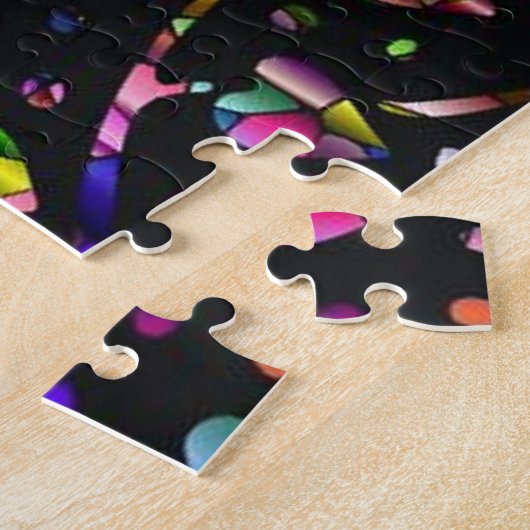 Faux Glas in lood Mosaic Tree Legpuzzel (Zijkant)