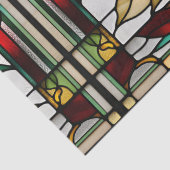 Faux Glas in lood Poinsettia voor Decoupage Craft Tissuepapier (Detail)