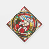 Faux Glas in lood Sitting Santa Napkins Servet (Hoek)