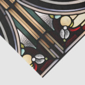 Faux Glas in lood Snowflake voor Decoupage Craft Tissuepapier (Detail)