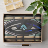 Faux Glas in lood Snowflake voor Decoupage Craft Tissuepapier (Geschenk)