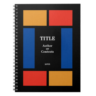 Faux Glas in lood Style Colorful Notitieboek