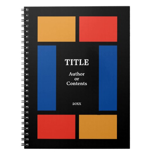 Faux Glas in lood Style Colorful Notitieboek (Voorkant)