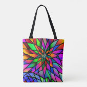 Faux Glas in lood Tote Bag (Achterkant)