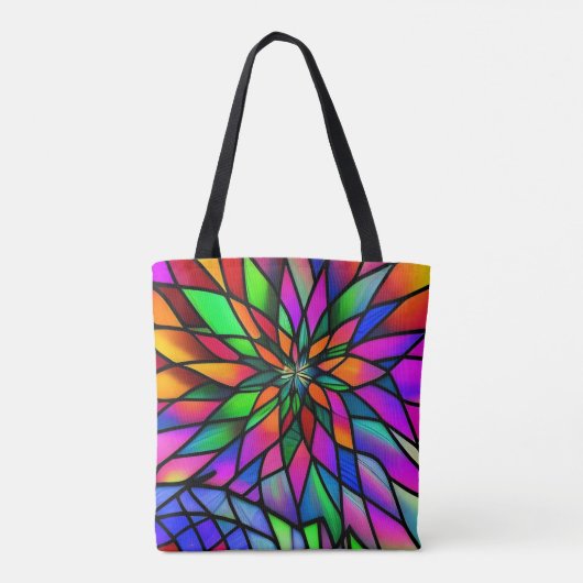 Faux Glas in lood Tote Bag (Achterkant)