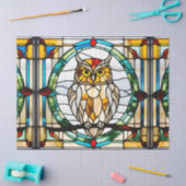 Faux Glas in lood Uil voor Decoupage Craft Tissue Tissuepapier (Craft)