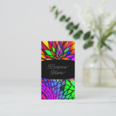 Faux Glas in lood Visitekaartje (Staand voorkant)