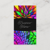 Faux Glas in lood Visitekaartje (Voorkant)