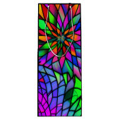 Faux Glas in lood Wijn Cadeautas (Achterkant)