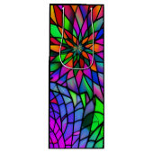 Faux Glas in lood Wijn Cadeautas (Voorkant)