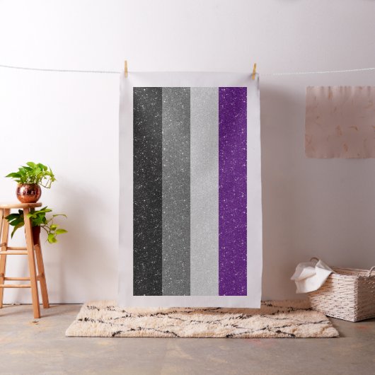 Faux Glitter Asexual Pride Flag Achtergrond Stof (Voorbeeld)
