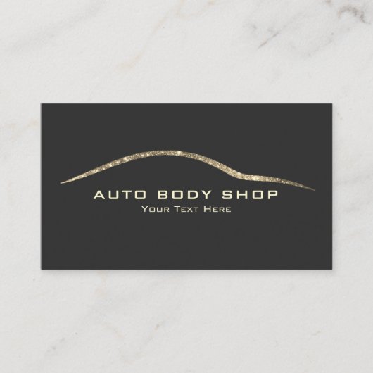 Faux Glitter Automotive - Body Shop Visitekaartje (Voorkant)