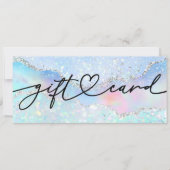 faux glitter background gift certificaat (Voorkant)