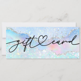 faux glitter background gift certificaat