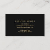 Faux Glitter Bee Loyalty Card Visitekaartje (Achterkant)