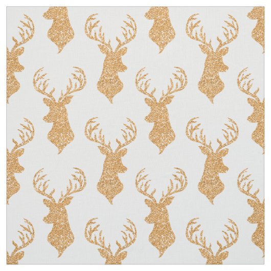 Faux Glitter Big Stag Antlers Stof (Swatch)