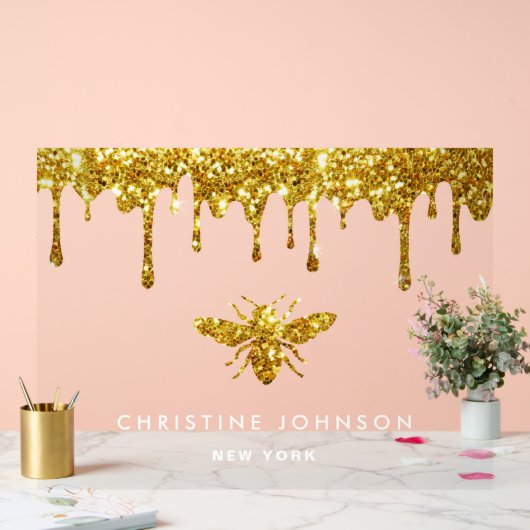 faux glitter bij acryl bord (Huwelijk)