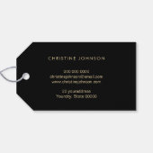 Faux Glitter Bijen en Zonnebloemen Product label Cadeaulabel (Achterkant Horizontaal)