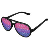 Faux Glitter Bisexual Pride Flag Achtergrond Aviator Zonnebril (Gekanteld)